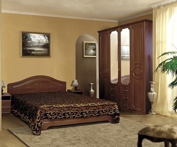 Спальня Ивушка-5, цвет Итальянский орех в Краснодаре