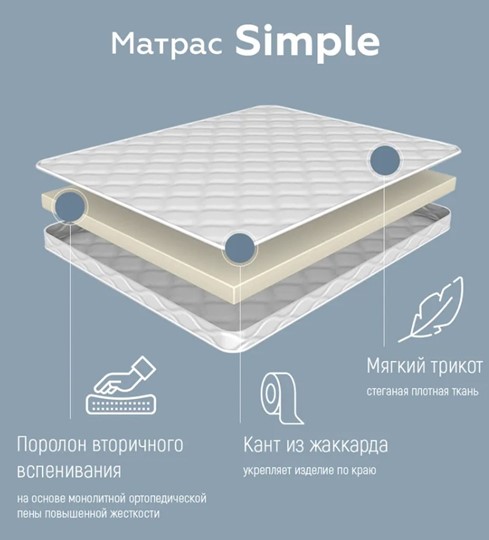 Матрас Simple 10 в Новороссийске - изображение 1