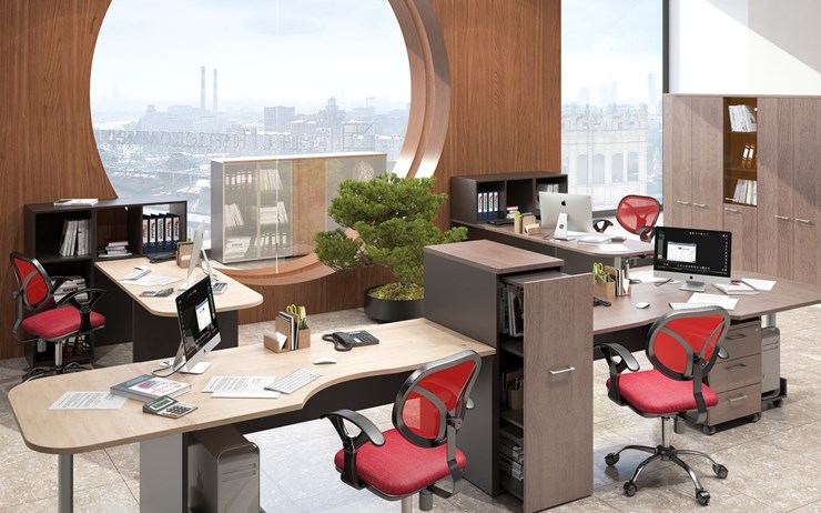 Офисный комплект мебели Xten для двух сотрудников с тумбочками в Армавире - изображение 5
