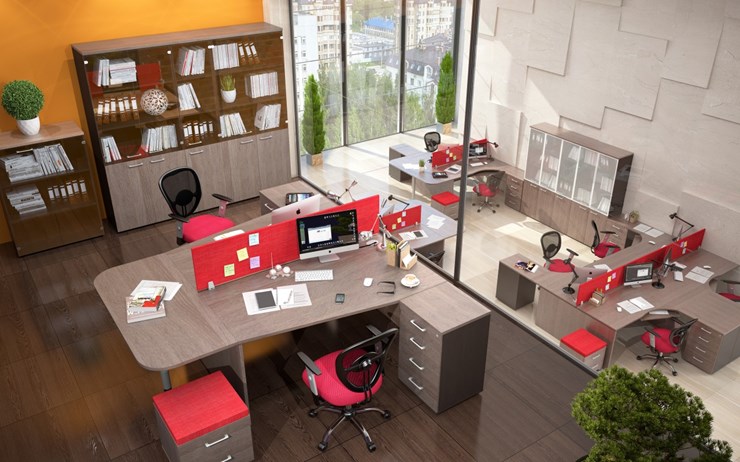 Офисный комплект мебели Xten для двух сотрудников с тумбочками в Армавире - изображение 3