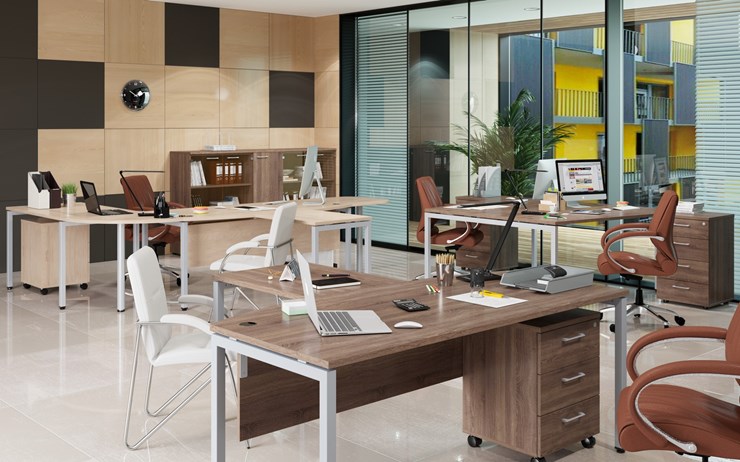 Мебель для персонала Xten S 1 - один стол с приставным брифингом в Армавире - изображение