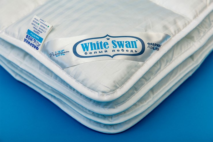 Одеяло всесезонное полутороспальное Белый лебедь в Краснодаре - изображение 1