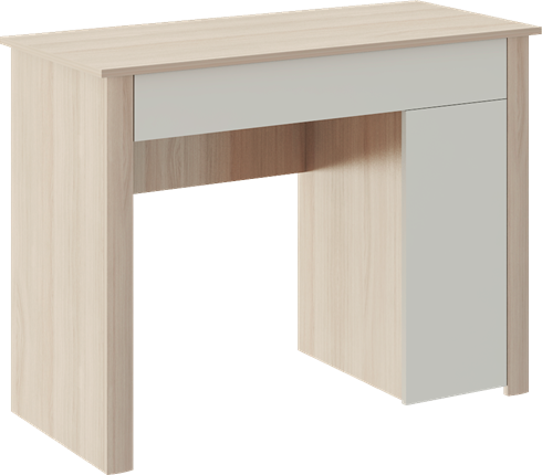 Косметический стол Глэдис М28 (Шимо светлый/Белый текстурный) в Сочи - изображение