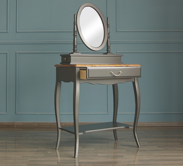 Косметический стол Leontina с зеркалом (ST9321BLK) Черный в Сочи - изображение 3