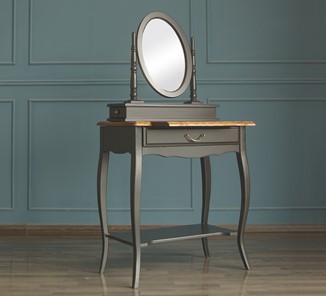 Косметический стол Leontina с зеркалом (ST9321BLK) Черный в Сочи - предосмотр 4
