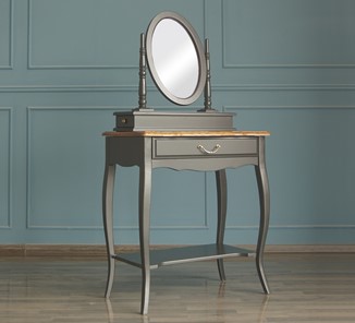 Косметический стол Leontina с зеркалом (ST9321BLK) Черный в Сочи - предосмотр 2