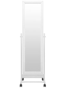 Зеркало напольное в гардероб BeautyStyle 27 (135х42,5см) Белое в Новороссийске - предосмотр 1