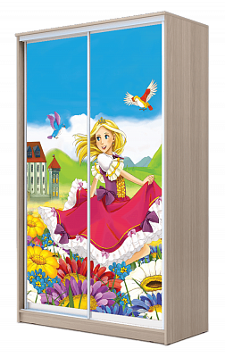 Детский шкаф ХИТ 23-17-77-11, Принцесса, шимо свеилый в Краснодаре - изображение