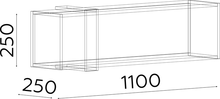 Полка навесная Гринвич (шкаф навесной мод.7) в Армавире - изображение 1