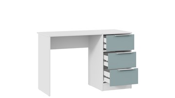 Письменный стол Марли Тип 1 (Белый/Серо-голубой) в Армавире - предосмотр 3