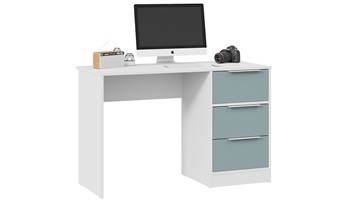 Письменный стол Марли Тип 1 (Белый/Серо-голубой) в Армавире - предосмотр