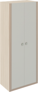 Шкаф 2-х створчатый Глэдис М22 (Шимо светлый/Белый текстурный) в Сочи