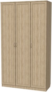 Шкаф 106 3-х створчатый, цвет Дуб Сонома в Сочи - предосмотр