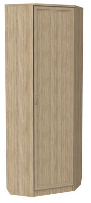 Шкаф 402 угловой со штангой, цвет Дуб Сонома в Краснодаре - изображение