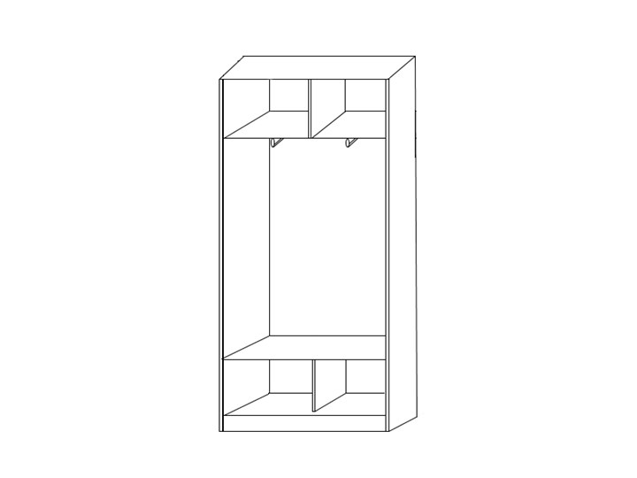 Шкаф 2200х1200х420 с одним зеркалом ХИТ 22-4-12/2-15 Дуб Млечный в Армавире - изображение 1