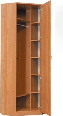 Шкаф распашной 402 угловой со штангой, цвет Венге в Армавире - изображение 1