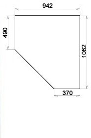 Шкаф 403 несимметричный, цвет Дуб Сонома в Сочи - изображение 2