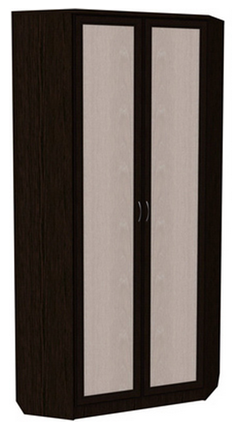 Шкаф распашной 401 угловой со штангой, цвет Венге в Краснодаре - изображение