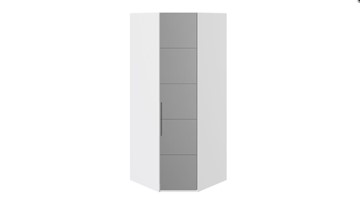 Шкаф Наоми с зеркальной правой дверью, цвет Белый глянец СМ-208.07.07 R в Сочи - предосмотр