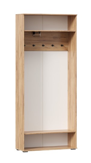 Шкаф двухстворчатый Фиджи с декоративными накладками 659.310, Дуб Золотой/Белый в Краснодаре - изображение 2