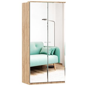 Шкаф двухстворчатый с 2-мя зеркалами Фиджи, 659.233, цвет белый в Сочи