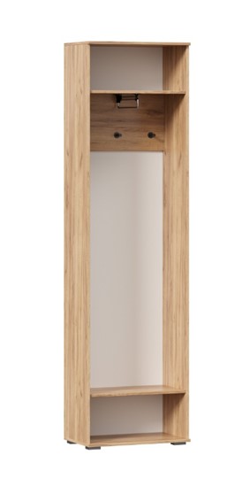 Шкаф одностворчатый Фиджи с декоративными накладками 659.300, Дуб Золотой/Антрацит в Краснодаре - изображение 2