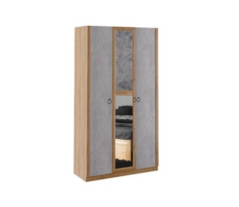 Распашной шкаф Глэдис М23 (Дуб золотой/Цемент светлый) в Сочи