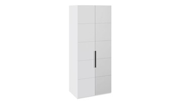 Шкаф Наоми с 1 зеркальной правой дверью, цвет Белый глянец СМ-208.07.04 R в Сочи
