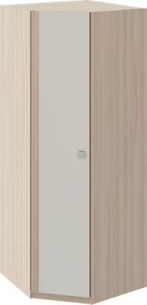 Угловой шкаф Глэдис М21 (Шимо светлый/Белый текстурный) в Армавире - изображение