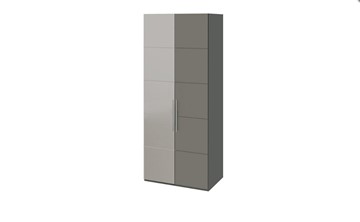 Шкаф Наоми с 1 зеркальной левой дверью, цвет Фон серый, Джут СМ-208.07.04 L в Краснодаре