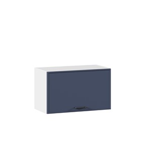 Настенный горизонтальный шкаф 600 Индиго ЛД 298.710.000.119, Белый/Тёмно-синий в Армавире