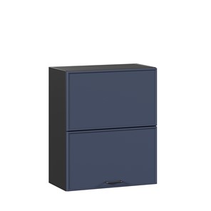 Горизонтальный кухонный шкаф 600 комбинированный Индиго ЛД 298.970.000.167, Чёрный/Тёмно-синий в Краснодаре