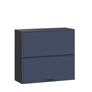 Кухонный горизонтальный шкаф 800 Индиго ЛД 298.980.000.168, Чёрный/Тёмно-синий в Сочи