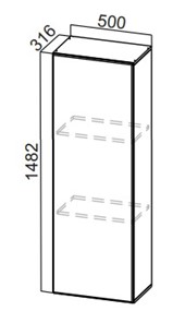 Шкаф-надстройка Стайл, ПН500(912/316), МДФ в Армавире