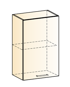 Шкаф навесной Яна L450 Н720 (1 дв. гл.) в Армавире
