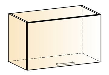Навесной шкаф Яна L600 Н360 (1 дв. гл.) в Армавире