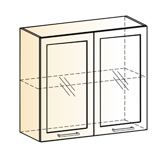 Кухонный шкаф Яна L800 Н720 (2 дв. рам.) в Сочи