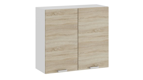 Навесной кухонный шкаф Гранита 1В8 (Белый/Дуб сонома) в Сочи - изображение
