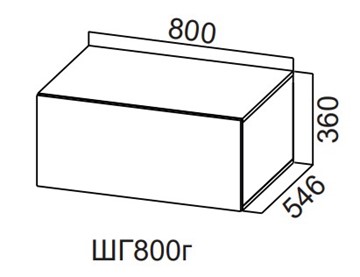 Кухонный шкаф Модерн New, ШГ800г/360, МДФ в Армавире