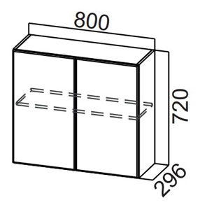Кухонный шкаф Стайл, Ш800/720, МДФ в Армавире