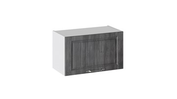 Навесной кухонный шкаф Прованс (Белый глянец/Санторини темный) В_36-60_1ДО в Краснодаре