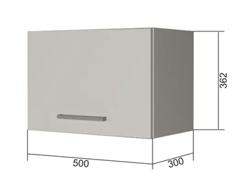 Шкаф кухонный В350, Белое гладкое Ламарти/Антрацит в Армавире