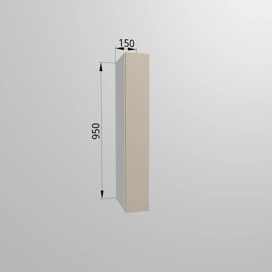 Кухонный шкаф В9 15, Сатин/Белый в Сочи - изображение 1