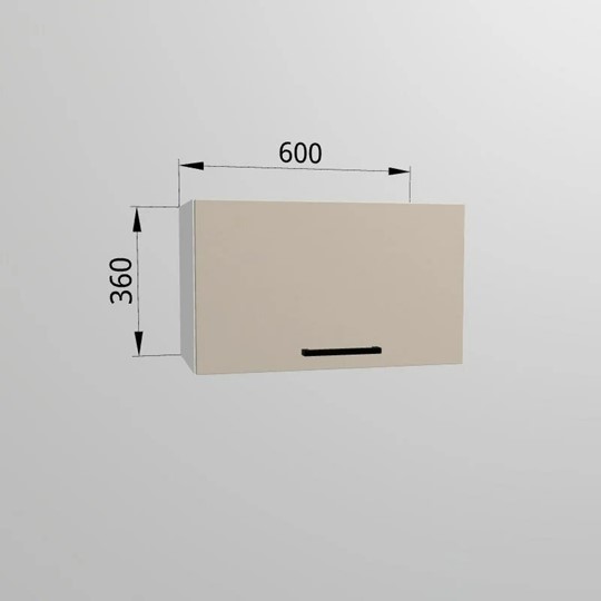 Шкаф настенный ВГ 60, Сатин/Белый в Краснодаре - изображение 1