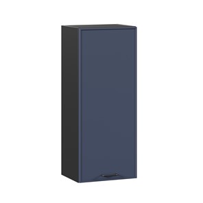 Шкаф настенный высокий 400 Индиго ЛД 298.420.000.151, Чёрный/Тёмно-синий в Армавире