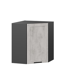 Угловой шкаф на кухню 600 Джамис ЛД 296.610.000.074, Чёрный/Белый камень в Краснодаре