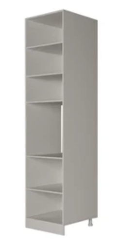 Кухонный шкаф-пенал П9 2, Белое гладкое Ламарти/Антрацит в Сочи - изображение 1