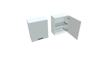 Кухонный шкаф ВС7 60, Белое гладкое Ламарти/Белый в Краснодаре