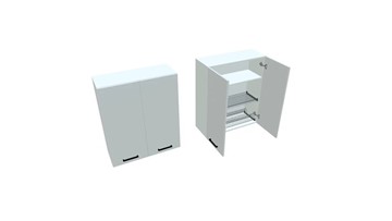 Кухонный шкаф ВС9 80, Белое гладкое Ламарти/Белый в Армавире