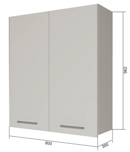 Сушильный шкаф для посуды ВС9 80, МДФ Софт бирюза/Антрацит в Армавире